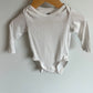H&M Organic White Bodysuit / 4-6m