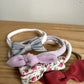 Set of 4 Nylon Bow Headbands / 0-6m