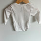 H&M Organic White Bodysuit / 4-6m