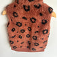 Fuzzy Brown Spotted Vest / 3T