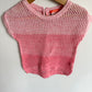 Pink Open Knit T-shirt / 3T