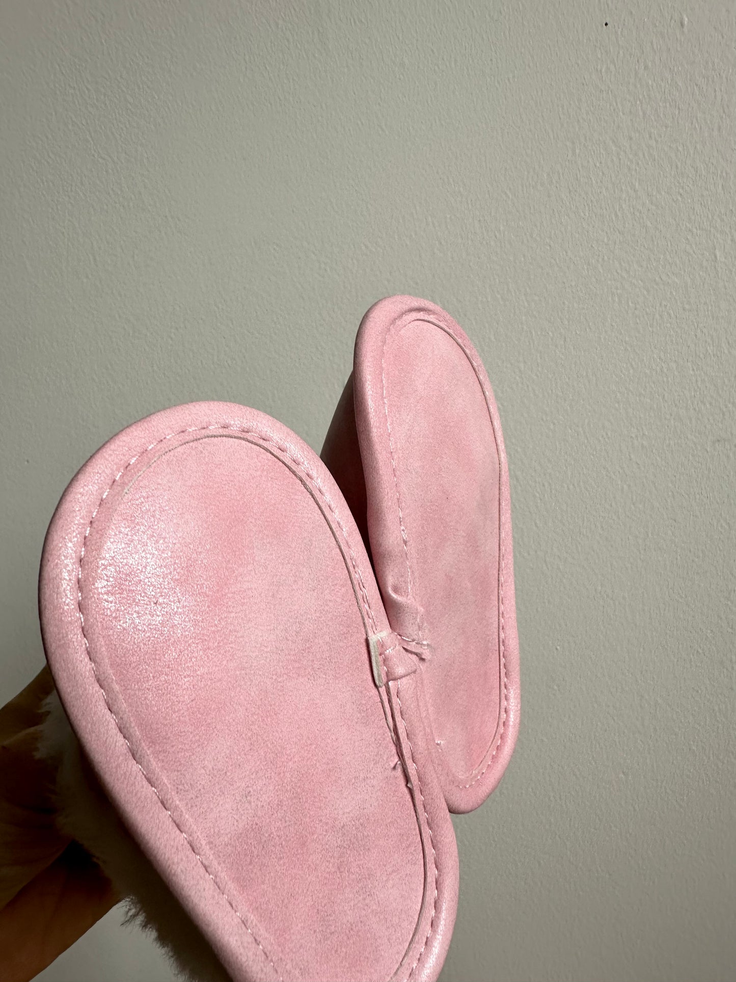 Pink Velcro Slip On Boots (With Tags) / 0-3m