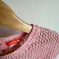 Pink Open Knit T-shirt / 3T