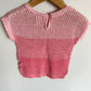 Pink Open Knit T-shirt / 3T