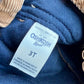 OshKosh Tan Ribbed Overalls / 3T