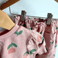 Organic Blush Tulip Top + Pants Set / 12-18m