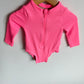 Pink Textured Swimsuit / 6-12m