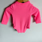 Pink Textured Swimsuit / 6-12m
