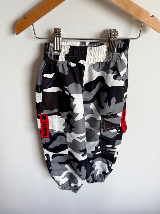 Grey Camo Cargo Pants / 4T
