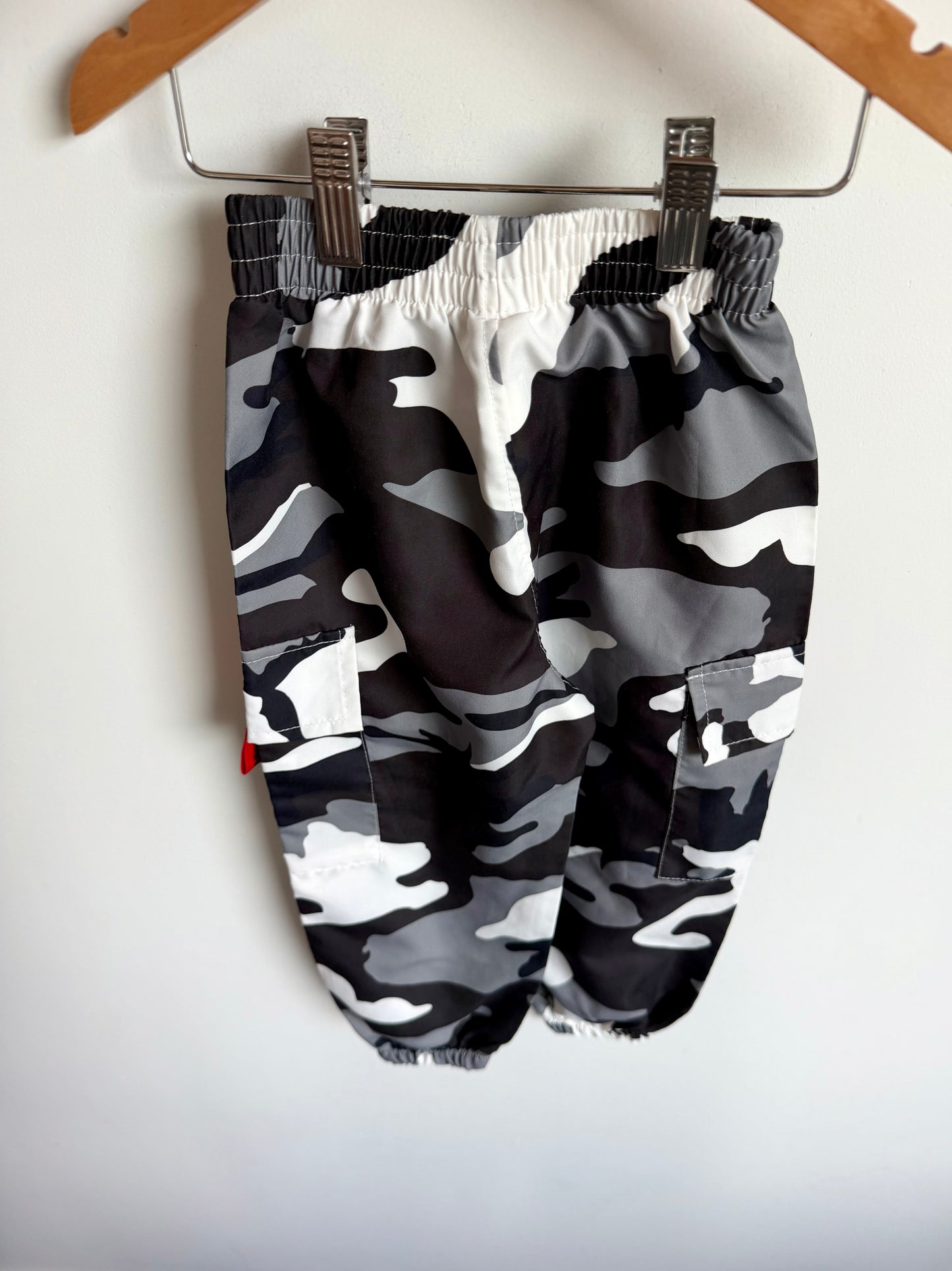 Grey Camo Cargo Pants / 4T