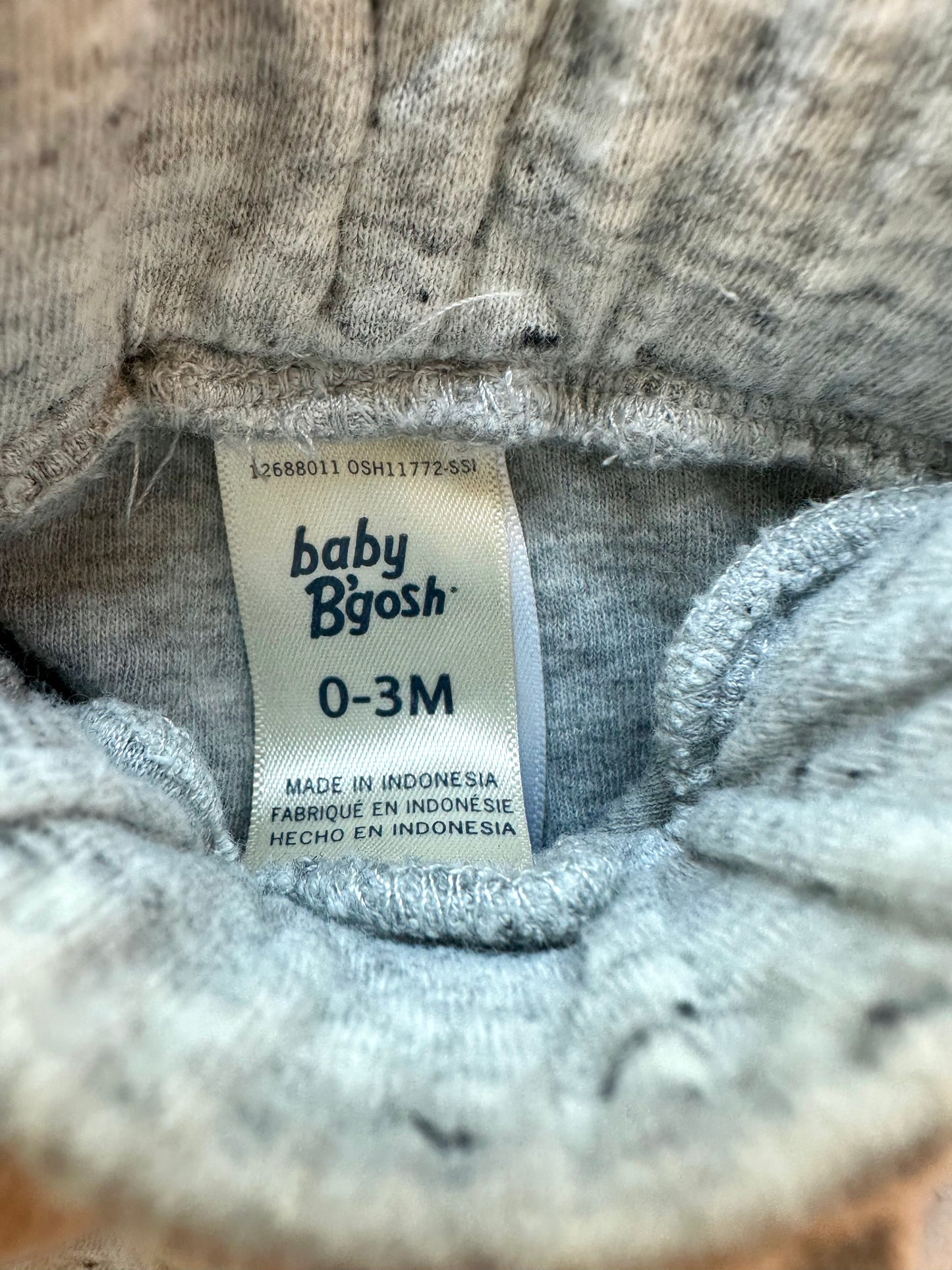 Grey Specked Joggers / 0-3m