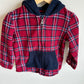 Plaid Zip Hoodie / 2T