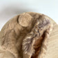 Fuzzy Tan Bear Toque with Side Flaps / 6-12m