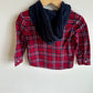 Plaid Zip Hoodie / 2T