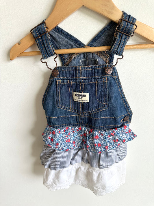 OshKosh Denim Floral Teird Dress / 24m