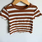 Brown Striped T-Shirt / 2T