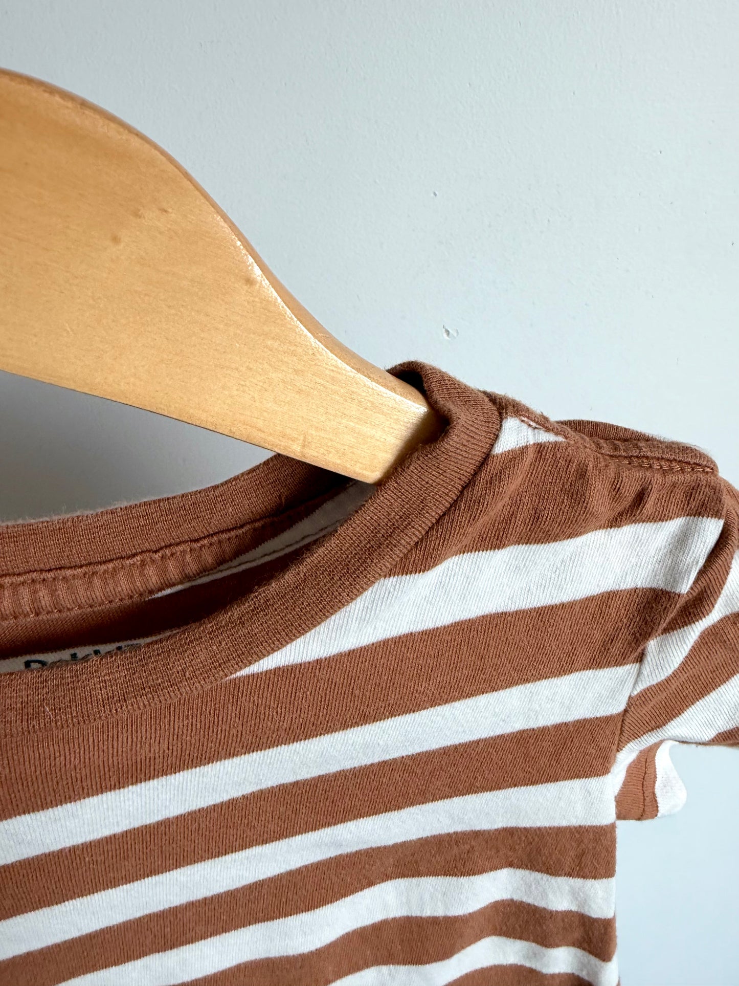 Brown Striped T-Shirt / 2T