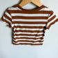 Brown Striped T-Shirt / 2T