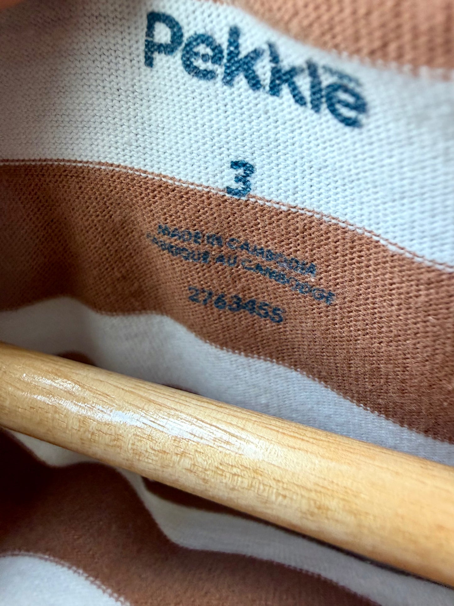 Brown Striped T-Shirt / 2T