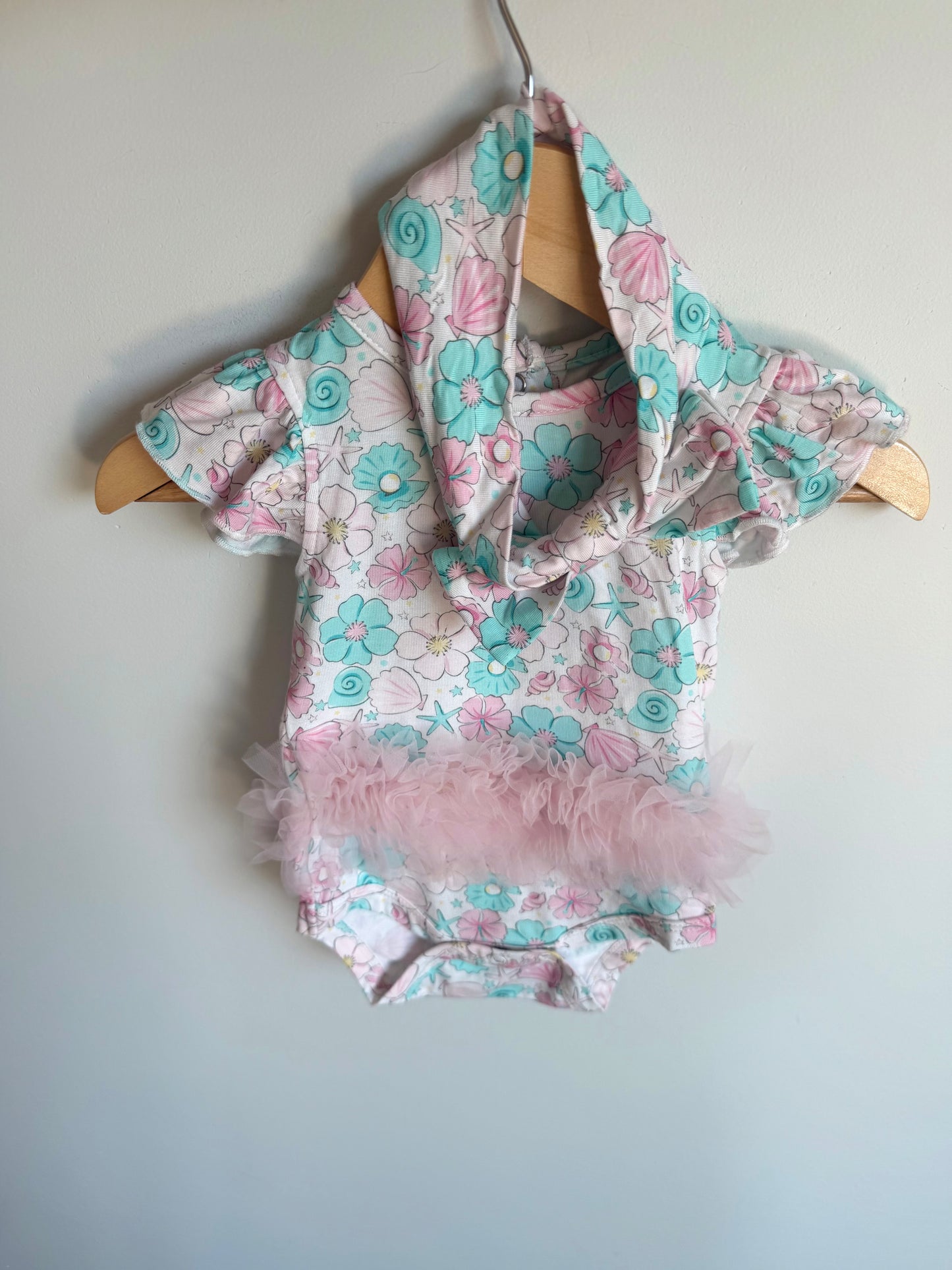 Milkberry Tulle Bodysuit + Headband Set / 0-3m