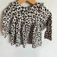 Brown Spotted Animal Print Dress/ 18m