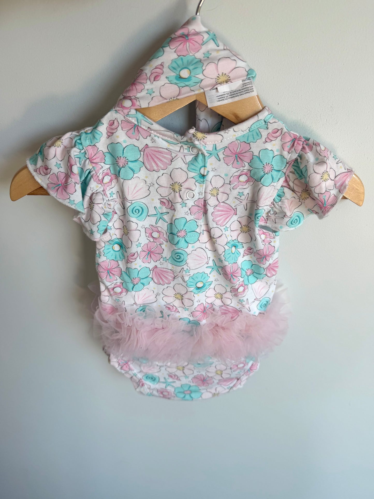 Milkberry Tulle Bodysuit + Headband Set / 0-3m
