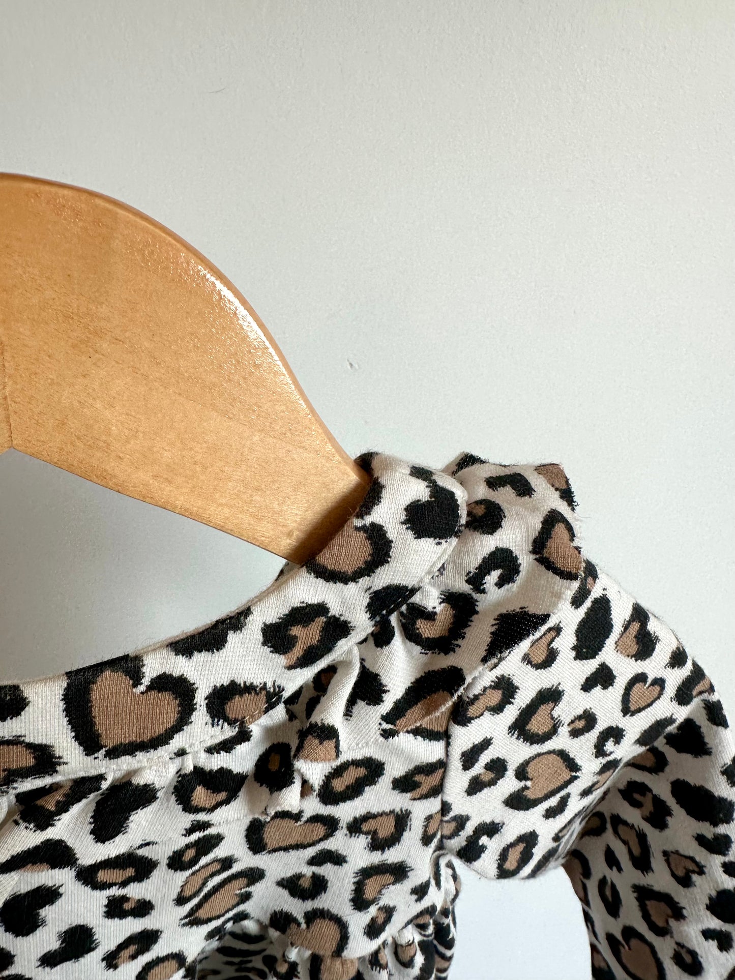 Brown Spotted Animal Print Dress/ 18m