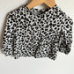 Black Hearts Pattern Long Sleeve Top / 2T
