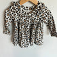 Brown Spotted Animal Print Dress/ 18m