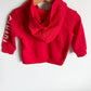 Red Maple Leaf Zip Hoodie / 12-18m