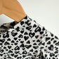 Black Hearts Pattern Long Sleeve Top / 2T