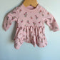 Pink Floral Tiered Dress / 3m