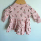 Pink Floral Tiered Dress / 3m
