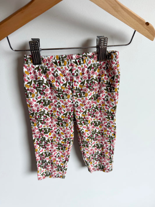 Floral Leggings / 3-6m