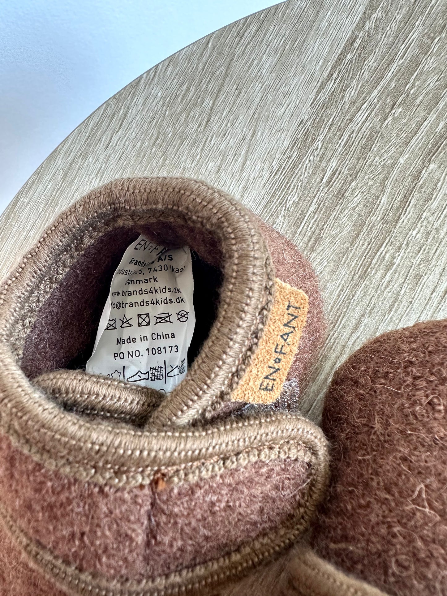 100% Wool-Woven Infant Slippers / Size 2-3 Infant