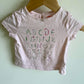 Alphabet T-Shirt / 6-12m