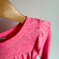 Gap Bright Pink Ruffle Long Sleeve Dress / 2T