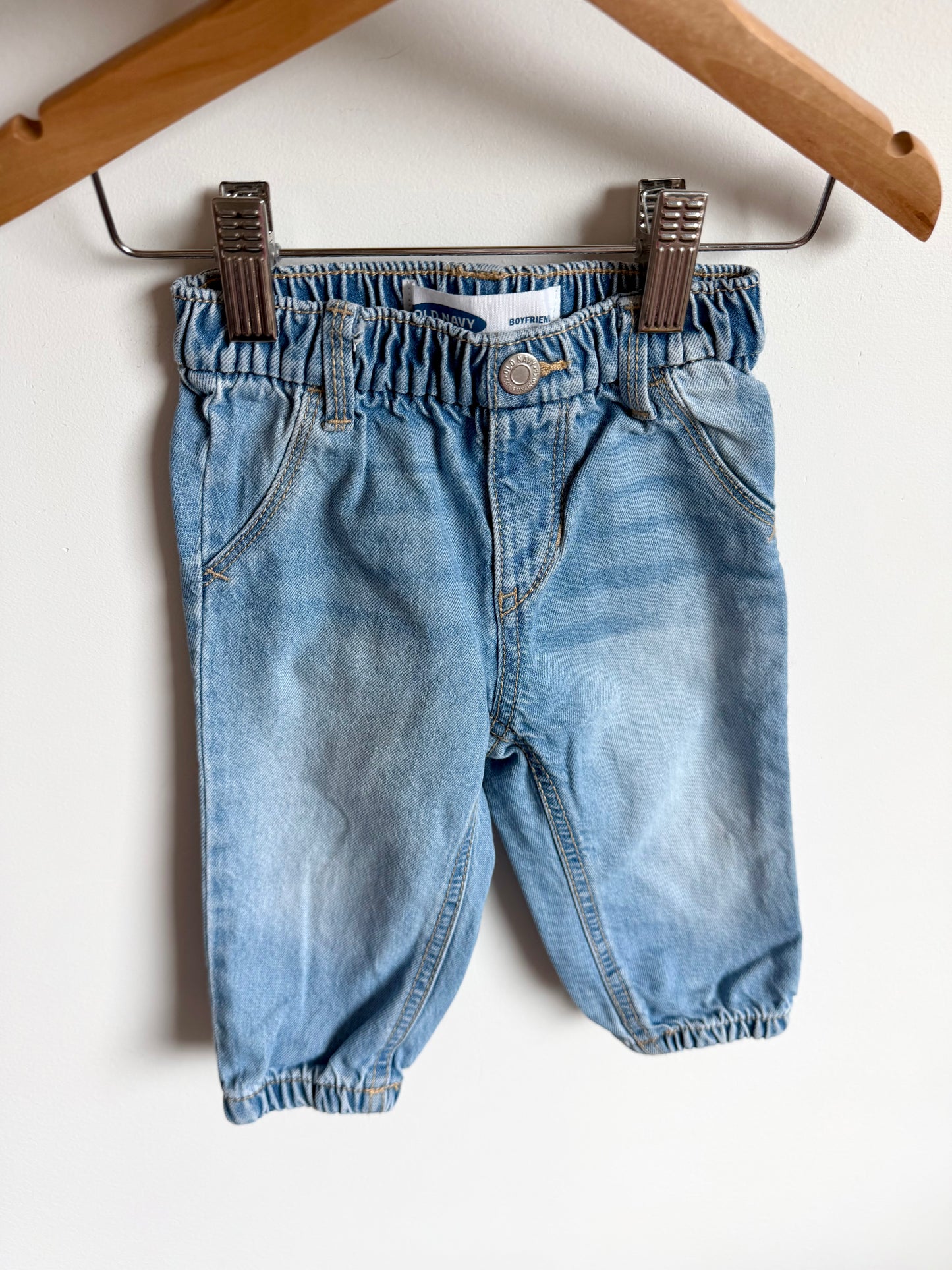 Boyfriend Jeans with Elastic Waist / 12-18m
