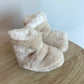 Oat Sherpa Slippers with Grips / 0-3m