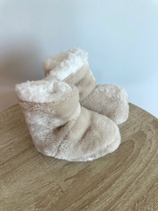 Oat Sherpa Slippers with Grips / 0-3m