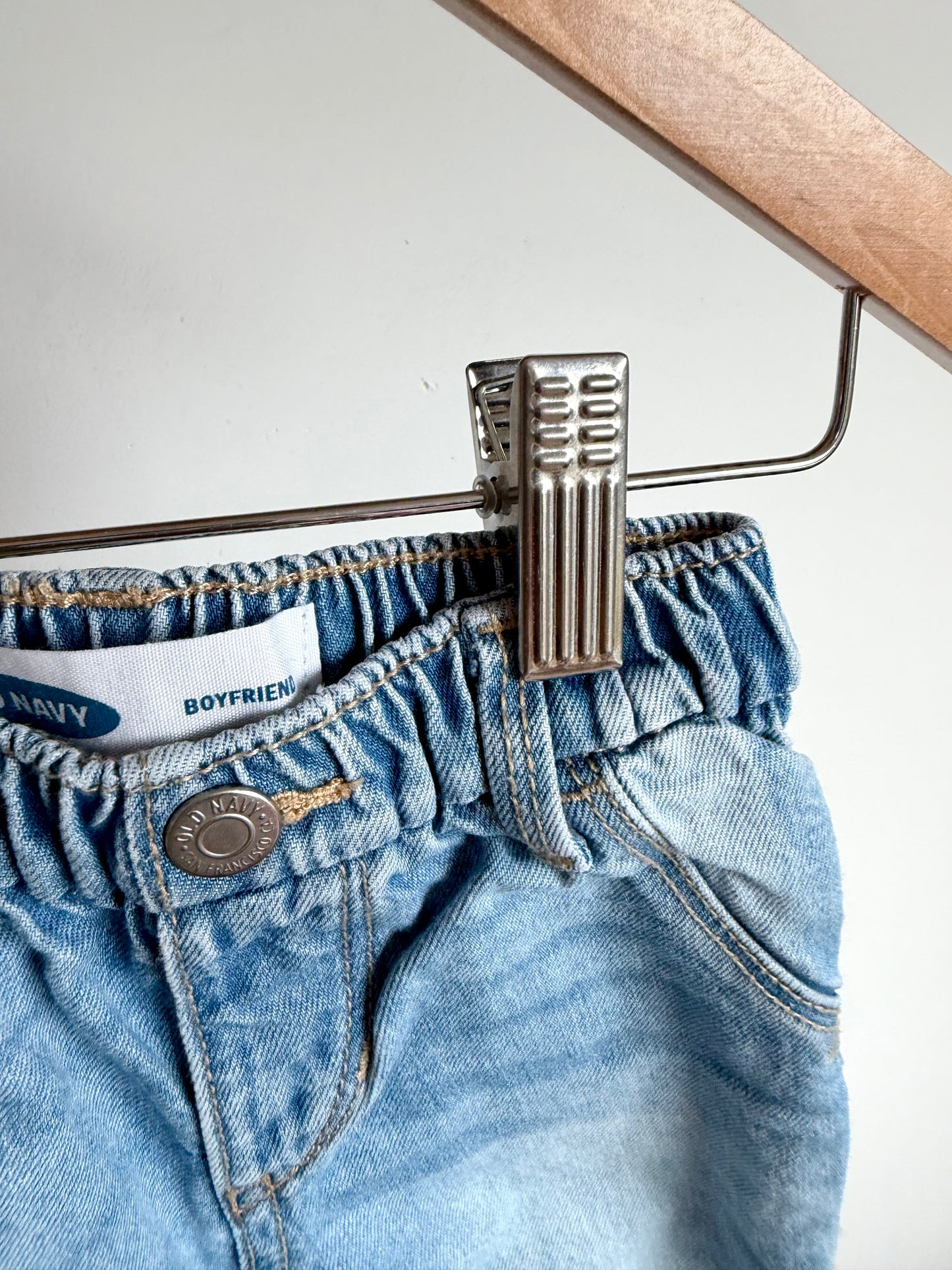 Boyfriend Jeans with Elastic Waist / 12-18m
