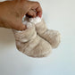 Oat Sherpa Slippers with Grips / 0-3m