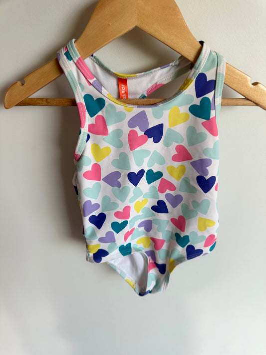 Coloured Hearts Swimsuit / 2T