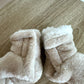 Oat Sherpa Slippers with Grips / 0-3m