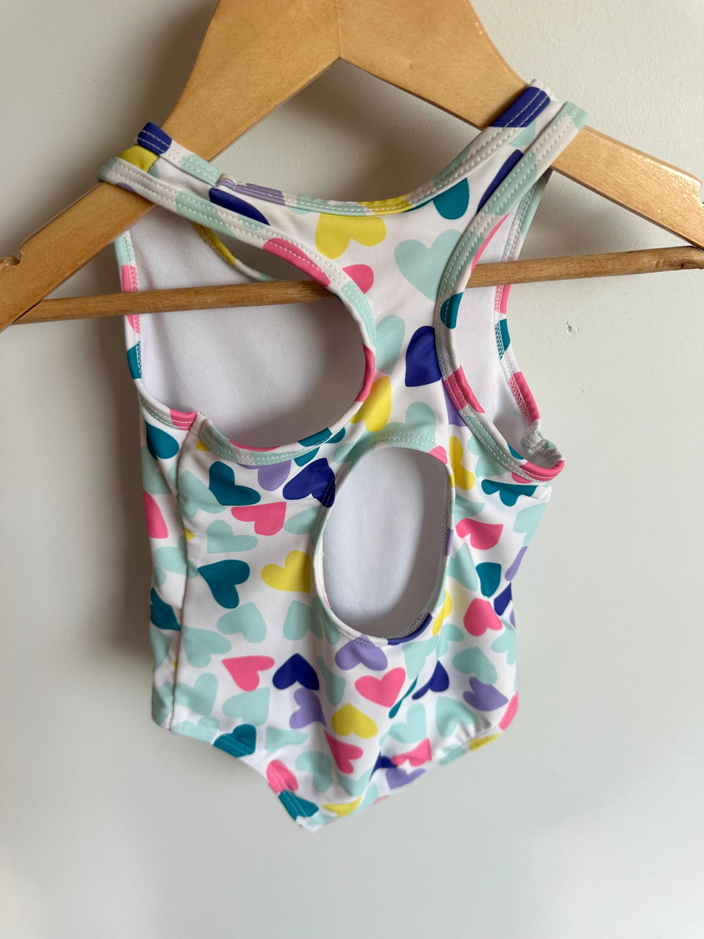 Coloured Hearts Swimsuit / 2T