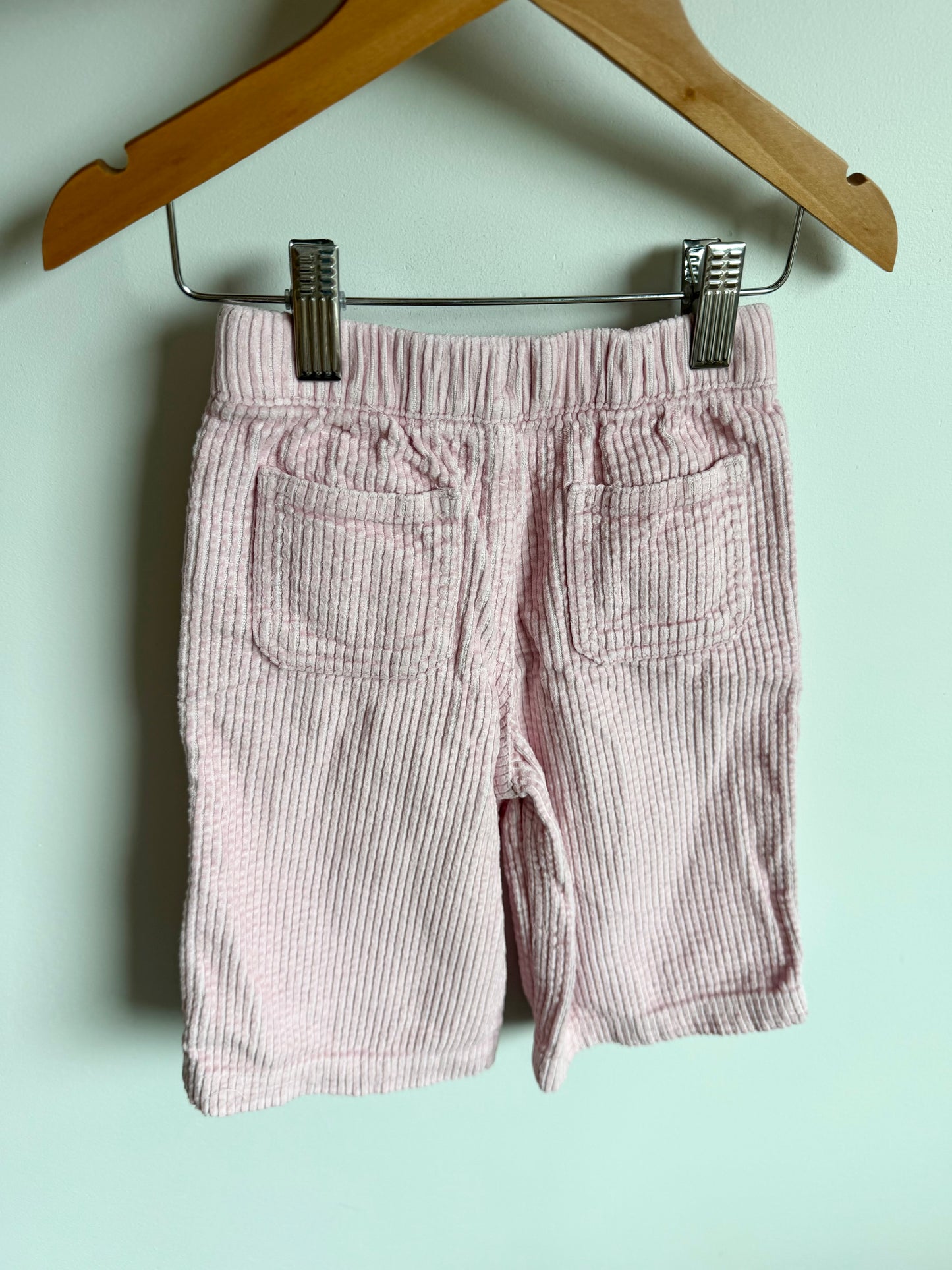 Pink Wide Leg Pants with Adjustable Waist / 12-18m
