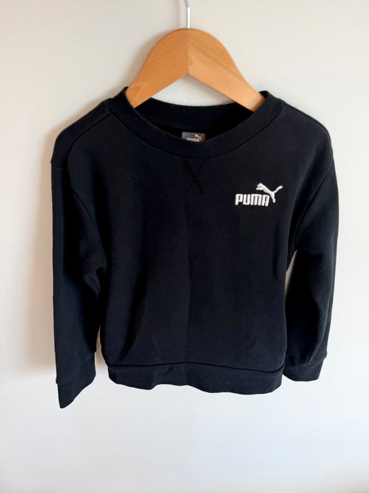 Puma Black Crew Neck Sweater / 6 years