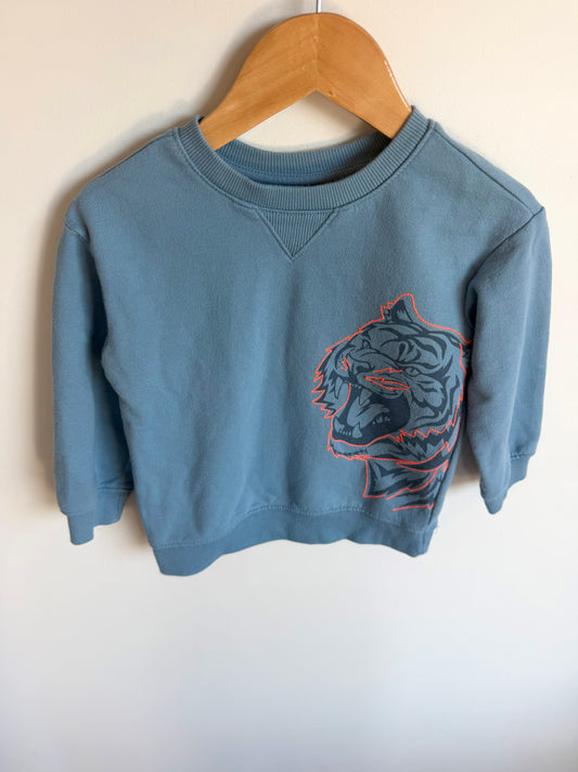 Blue Tiger Crewneck / 2T