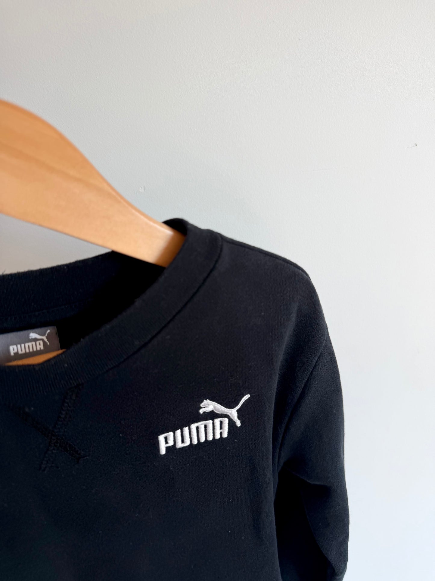Puma Black Crew Neck Sweater / 6 years