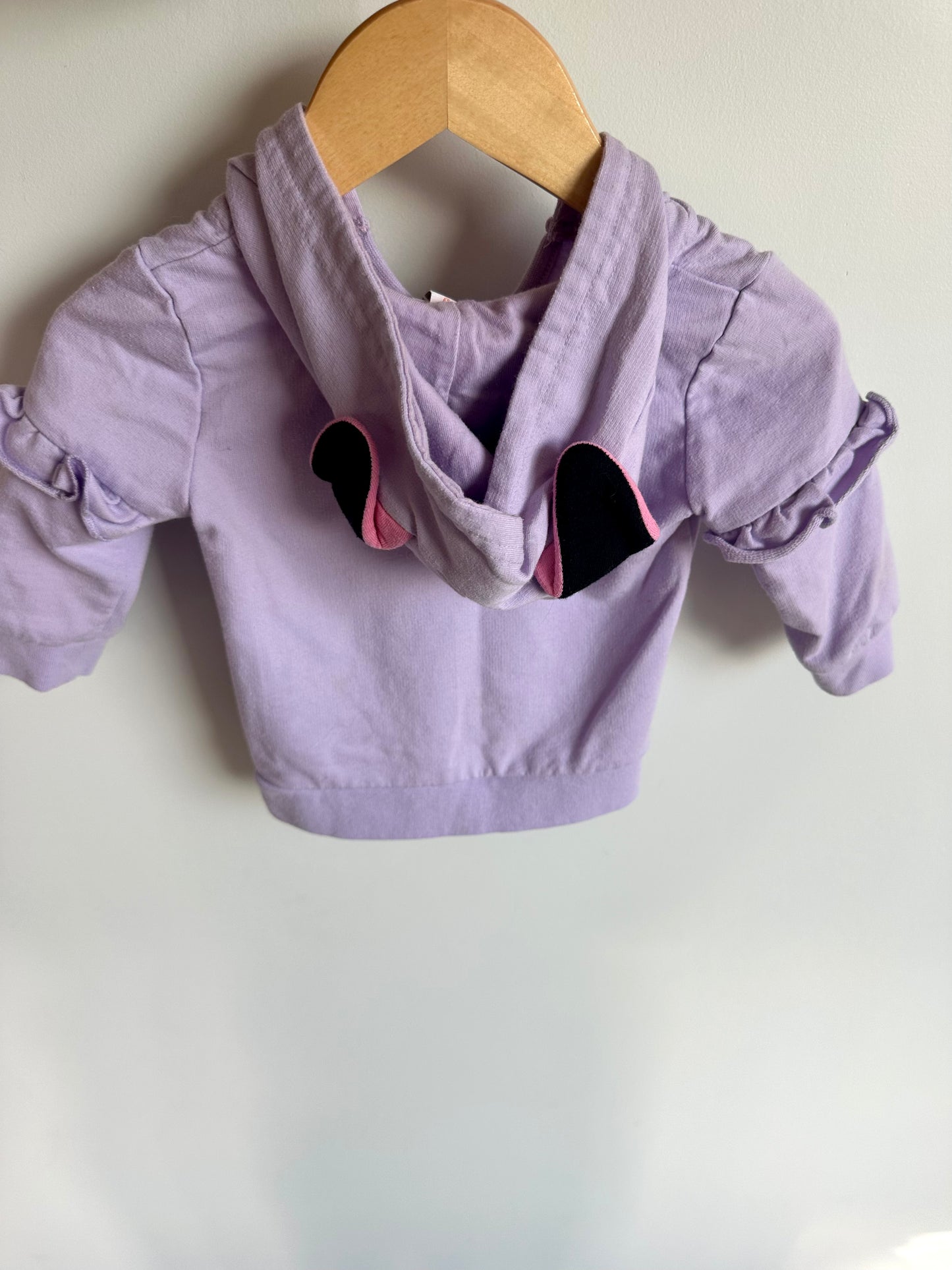 Hooded Dalmatian Hoodie with Ears / 6-12m